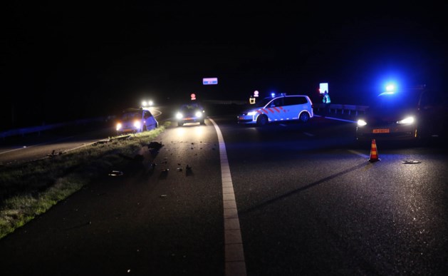 Ongeval met twee auto's op A2 bij Nederweert