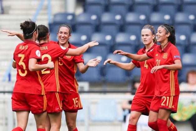 Spaanse dames verslaan Portugal op EK