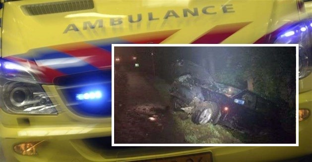 Tiener uit Maastricht met auto in sloot beland bij Woerden