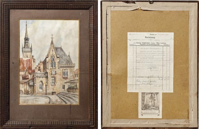 Aquarel van Adolf Hitler: topaankoop of geflest?