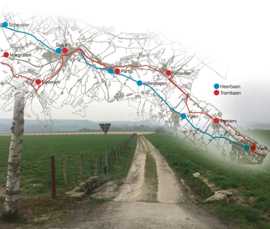 Geen tram, maar fiets op Romeinse heerbaan