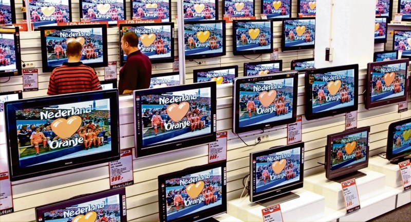 Geen Oranje op WK, dan geen nieuwe tv