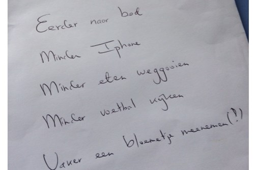 Goede voornemens: houdbaar tot 12 januari