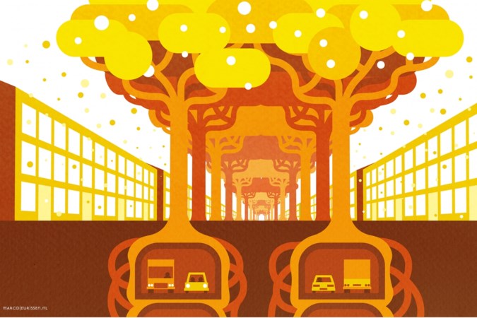 Een gestapelde tunnel die goud brengt