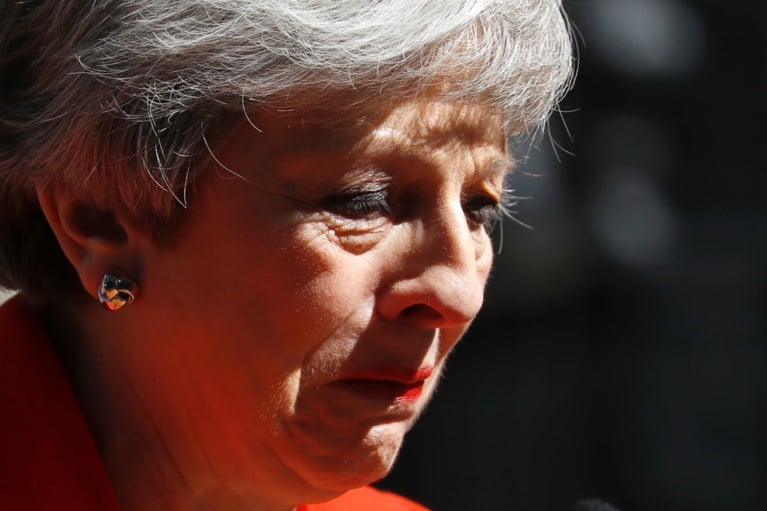 Britse premier May stapt op