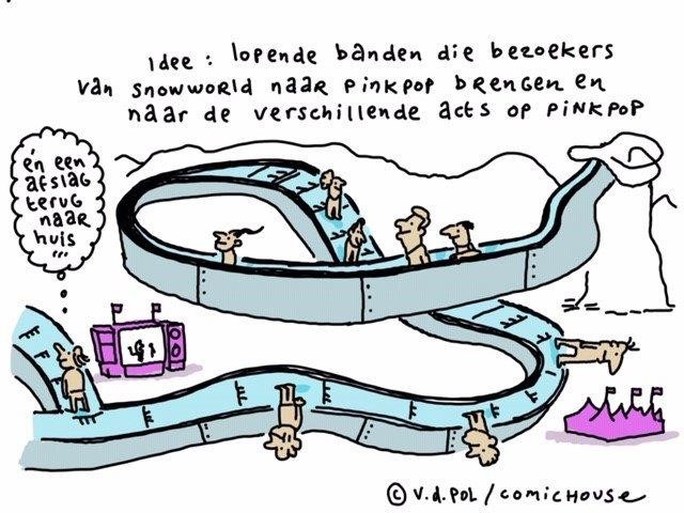 Pinkpop 3.0: Bierrobots en ronde podia