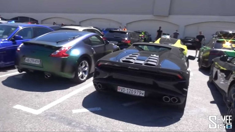 Politie Monaco houdt tientallen Ferrari’s, Porsches en Lamborghini’s achter slot en grendel