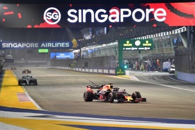 Derde plek maximaal haalbare voor Verstappen in Singapore
