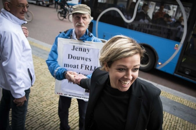 Jenny Douwes in hoger beroep blokkeerfriezen: ‘Ik heb niks strafbaars gedaan’