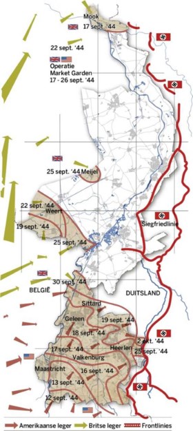 Week 3 van de Limburgse bevrijding: Haven Maasbracht wordt scheepskerkhof en bommen op Rimburgerbos