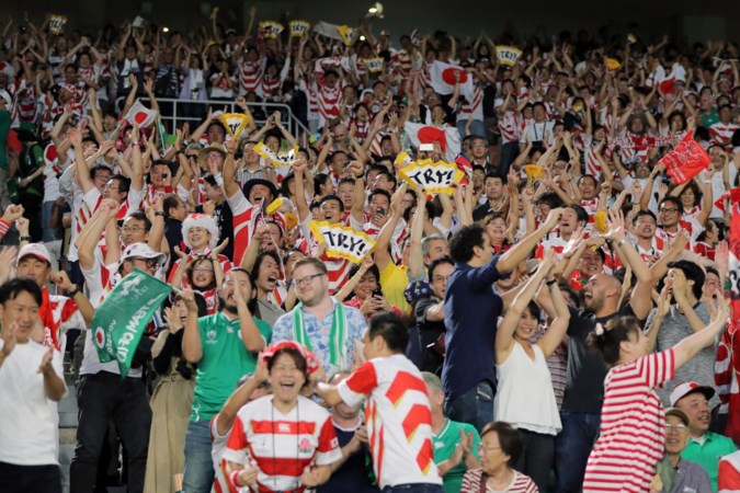 Miljoenen Japanners juichen om Wimpie tijdens WK rugby