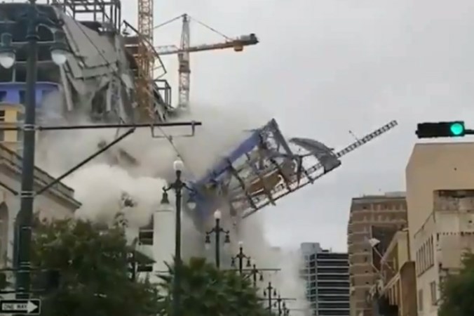 Bijna voltooid hotel in New Orleans ingestort: één dode, drie vermisten en ettelijke gewonden