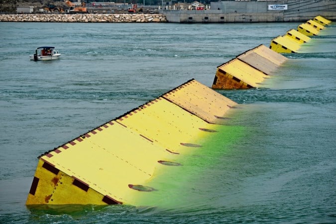 De dam die Venetië moest beschermen