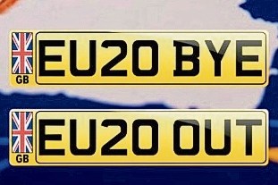 Brit trekt de beurs voor Brexitkenteken