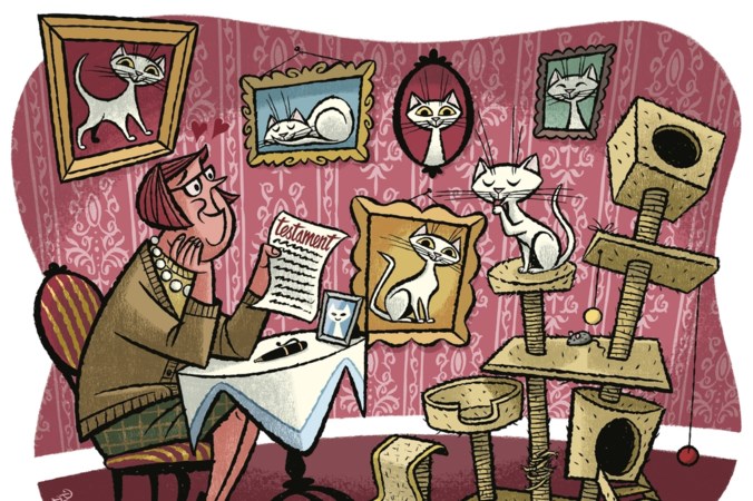Wie bekommert zich om de poes als het baasje komt te overlijden?