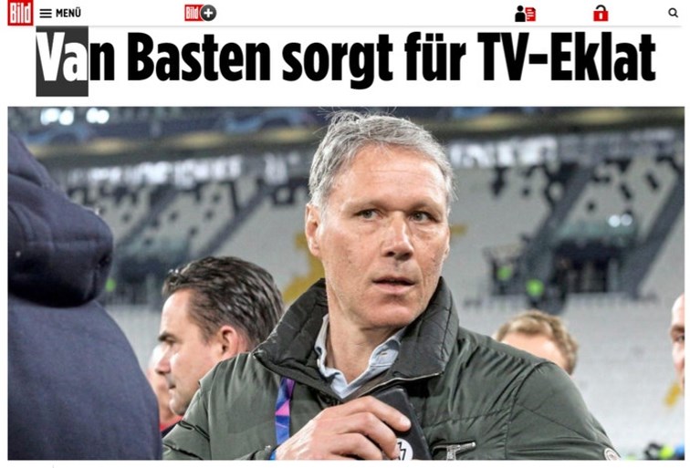 Van Basten ook in buitenland onder vuur na pijnlijke uitglijder