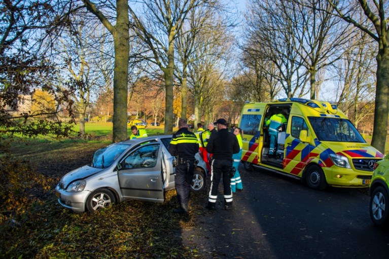 Video: Automobiliste rijdt met kinderen tegen boom: traumahelikopter geland