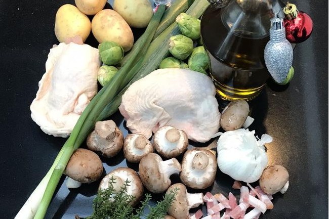 Snelle coq au vin voor een prikkie