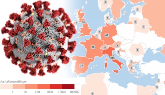 Live kaart: Bekijk hier het aantal besmettingen van het coronavirus in Limburg en de wereld