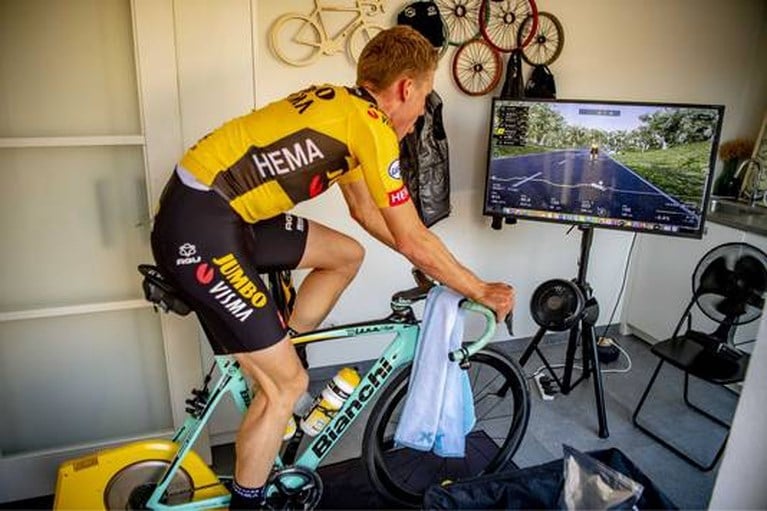 Teunissen na virtuele Ronde van Vlaanderen: ‘Het was afzien’