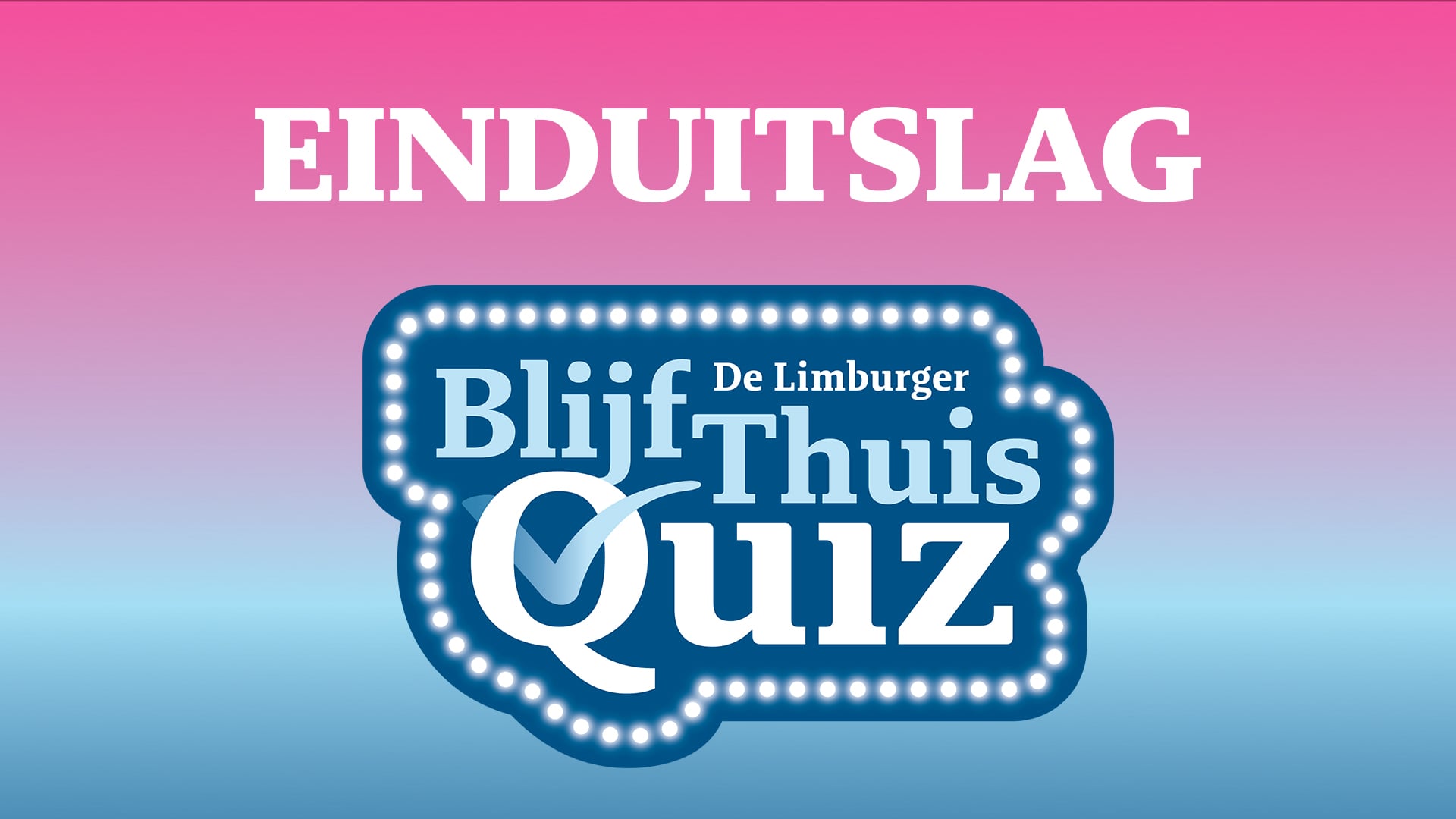 Dit is de einduitslag van De Limburger Blijf Thuis Quiz #1 - De Limburger