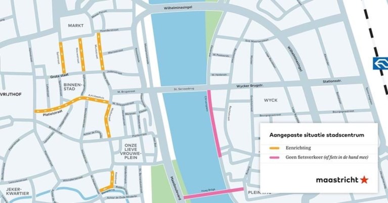 Maastricht gaat waarschuwen bij te grote drukte