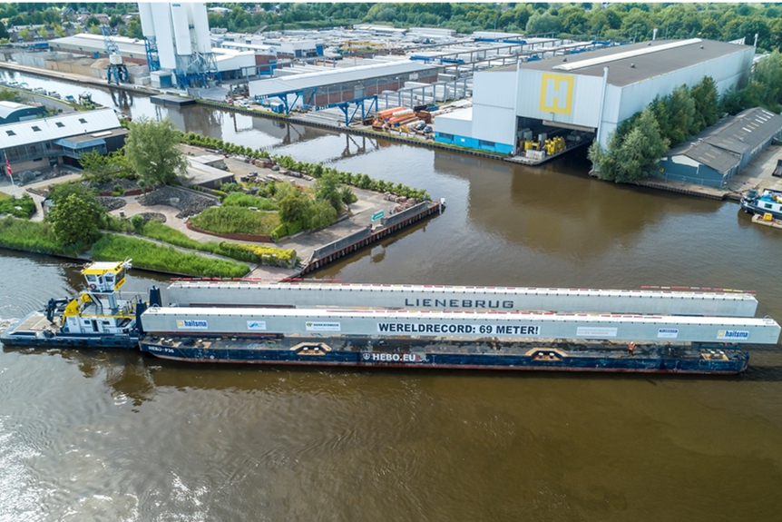 Lienebrug komt over de haven van Wanssum te liggen - De Limburger