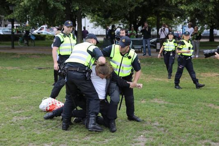 Noodbevel voor verboden protest op Malieveld, meerdere betogers opgepakt
