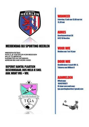 Meidendag bij Sporting Heerlen
