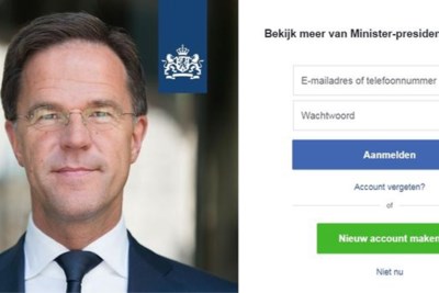 De premier communiceert via Facebook. Is dat erg?