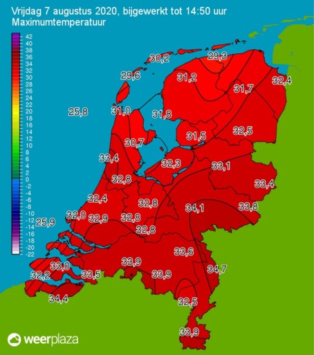 KNMI: code oranje in Limburg vanwege extreme hitte