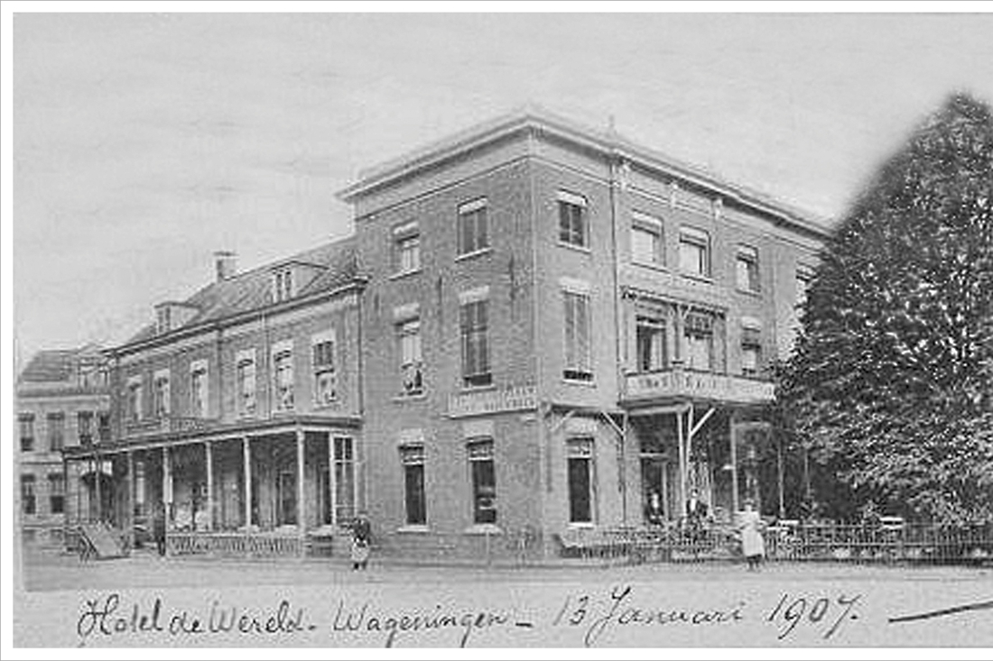 Hotel de Wereld in Wageningen was ooit eigendom van Roermond... - De