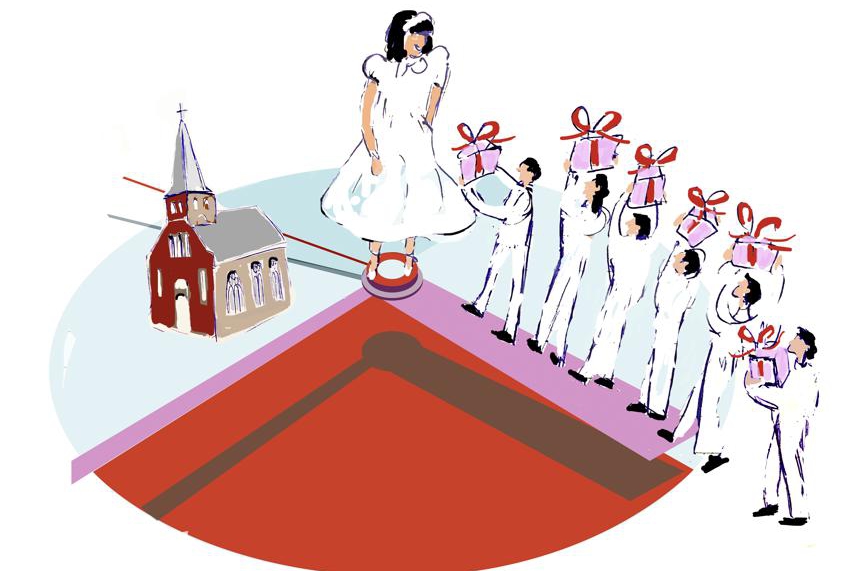 Communies massaal ingehaald deze herfst, anders past jurk niet meer - De Limburger