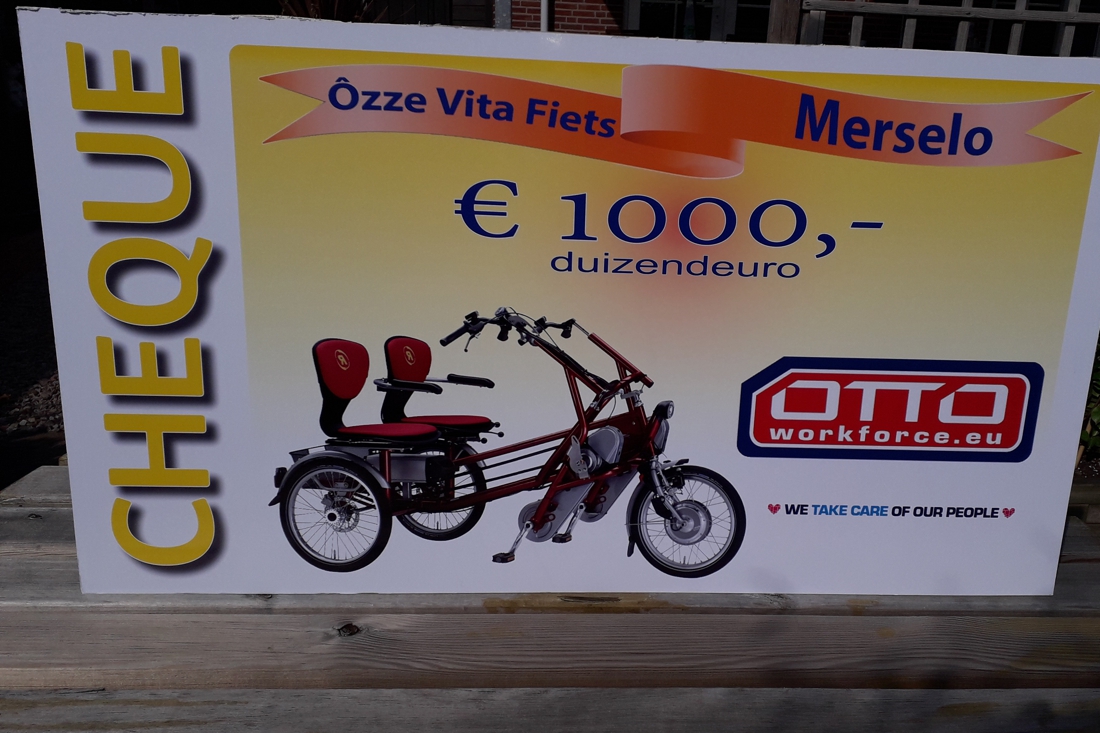 Dorpsraad Merselo krijgt 5000 euro van Oranje Fonds voor aanschaf duofiets - De Limburger
