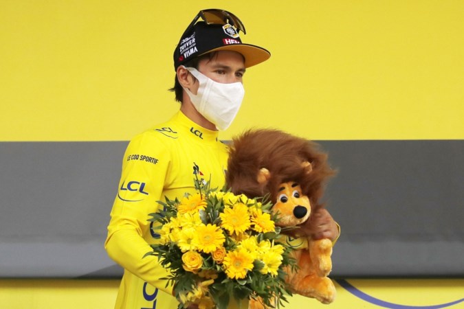 Primoz Roglic in het geel, we worden er niet heel warm van
