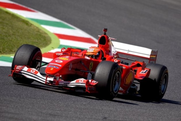 Sebastian Vettel Wou Ferrari F1 Bolide Van Michael Schumache De Limburger