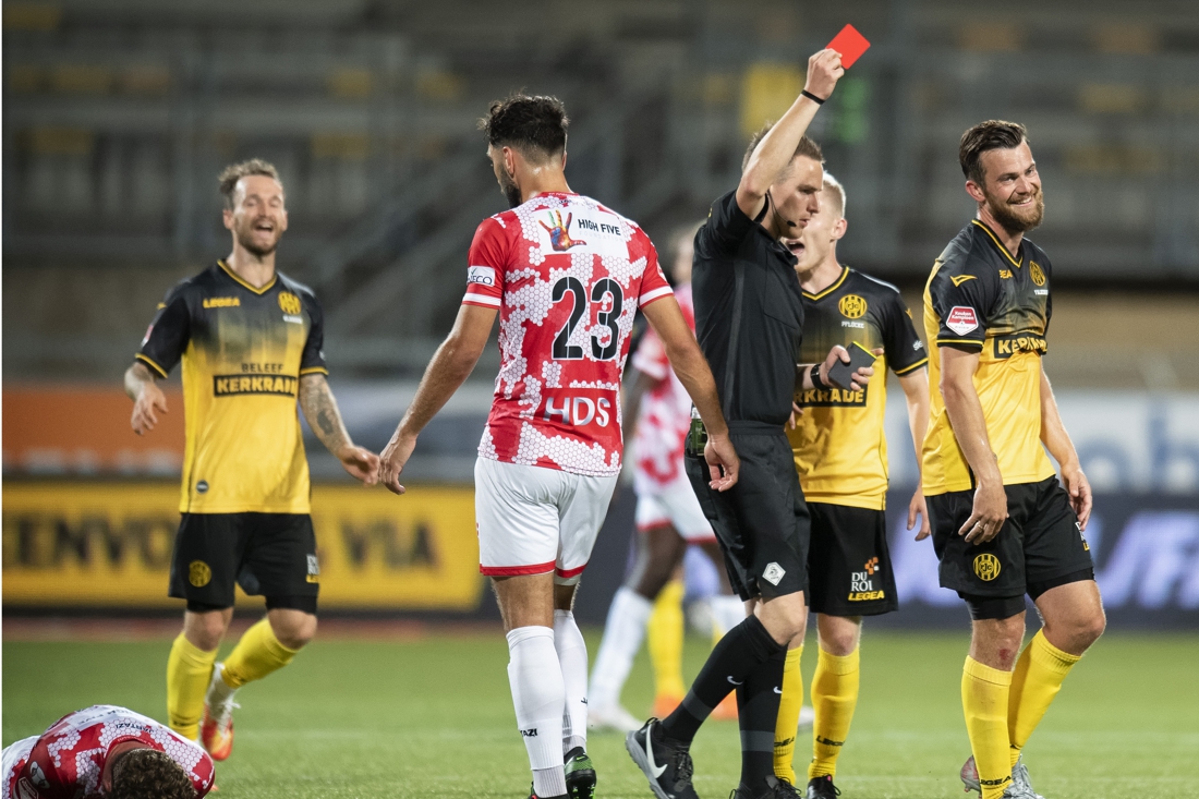 Erik Falkenburg beleeft nog niet veel plezier in Roda ...