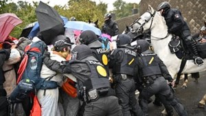 Bruinkooldemonstranten klagen over grof optreden politie