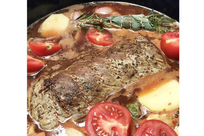 Casserole op Italiaanse wijze: feestelijke finale van de dag als duisternis vroeg invalt