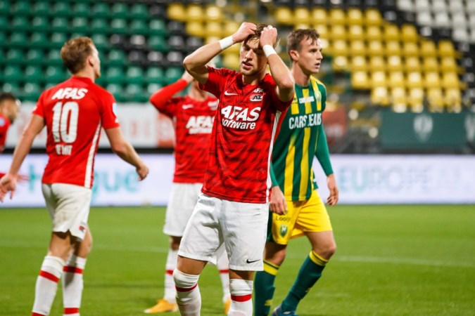 AZ geeft opnieuw voorsprong weg en speelt voor vijfde keer op rij gelijk