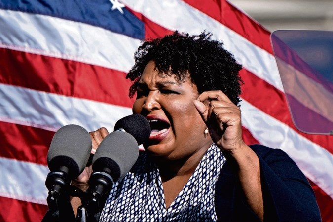 Stacey Abrams, zwarte heldin van blauw Amerika