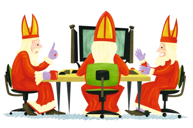 Hij komt, maar vooral coronaproof via je tablet: ‘Voor 40 euro kun je 10 minuten met Sinterklaas skypen’
