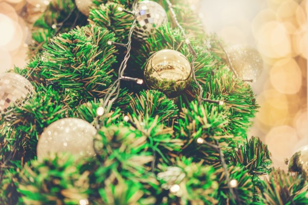 Ouderen en hulpbehoevenden helpen met de kerstboom optuigen