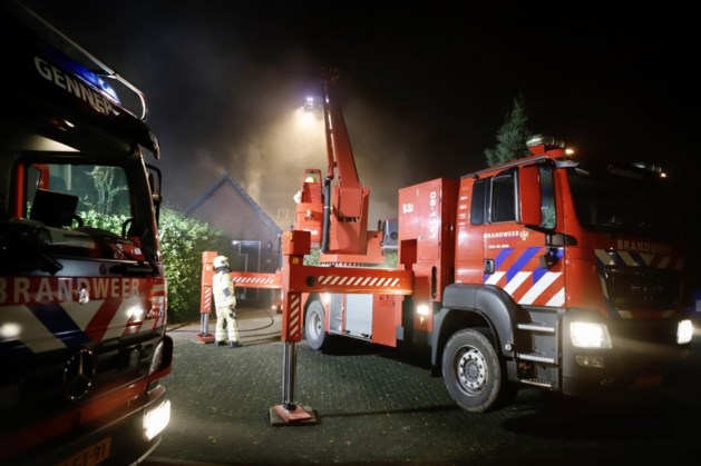 Brandweer blust zolderbrand in Heijen