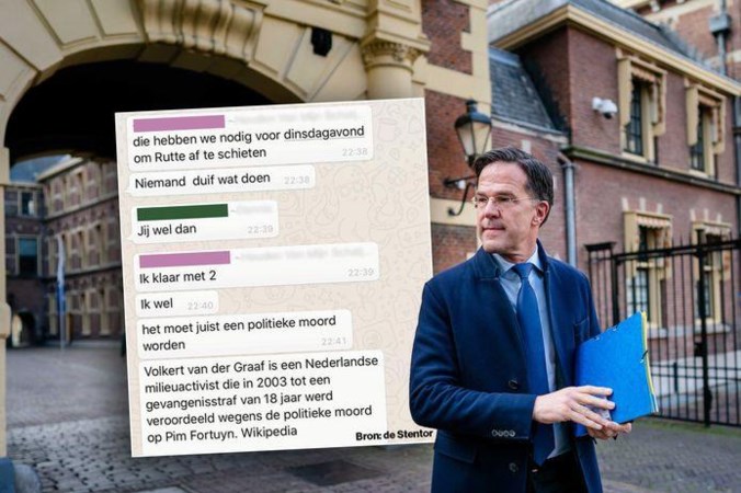 Bedreiger van Rutte riep via WhatsApp al eerder op tot geweld: ‘Moet een politieke moord worden’