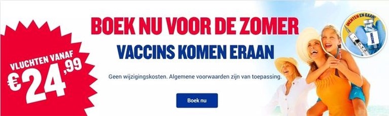Ryanair voert campagne die aanzet tot reizen: ‘Vaccins komen eraan, inenten en gaan’