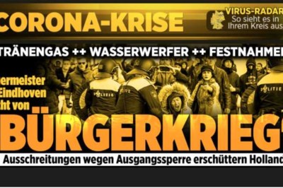 Buitenlandse media: ‘Burgeroorlog in Nederland?’