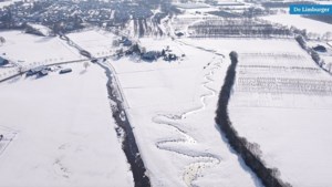 Kippenvel: Prachtige luchtbeelden, kop van Limburg in de sneeuw