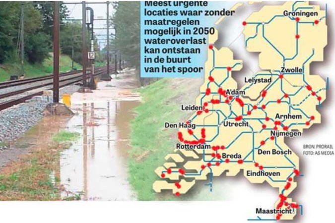 Spoor bezwijkt onder extremen: ‘Aangelegd voor een gematigd klimaat’