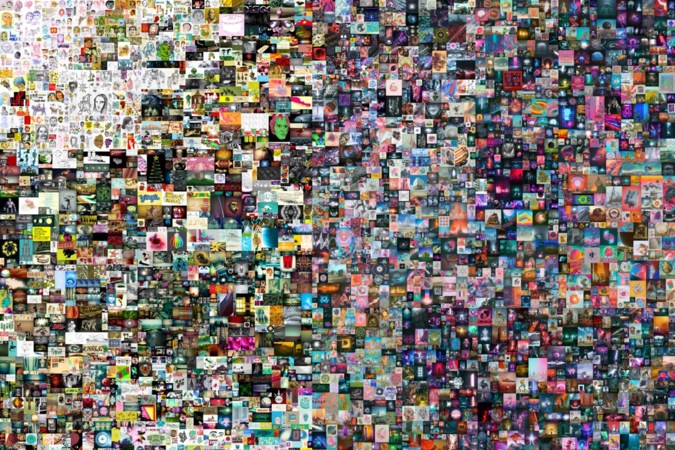Deze collage zet kunstmarkt op zijn kop: 58 miljoen euro voor digitale kunst, dat is toch waanzin? 